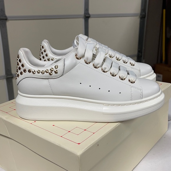 Alexander McQueen Shoes - Alexander McQueen White Sneakers